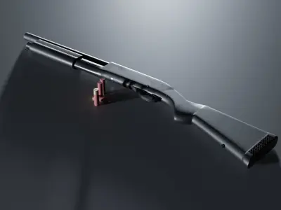 CM350 Shotgun Free 3D model
