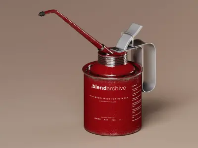 Lubricant Dispenser 3D Model Low-poly 3D model