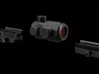 Red dot sight Low-poly 3D model order