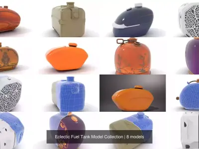 Eclectic Fuel Tank Model Collection 3D Model Pack