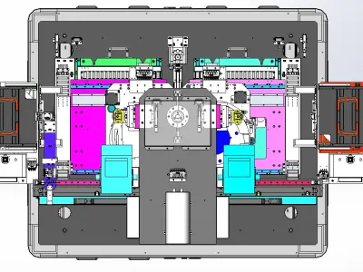 Die- to Wafer Sorter machine 3D model