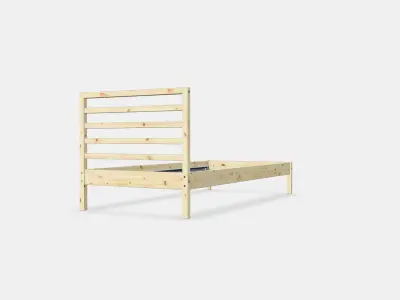 TARVA Bed frame 1 Low-poly 3D model