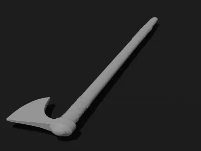 Viking Axe 4 Low-poly 3D model