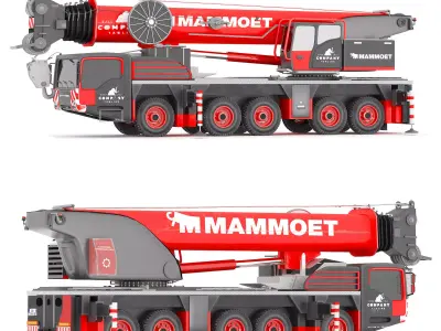 MAMMOET demag ac 220-5 crane 3D model