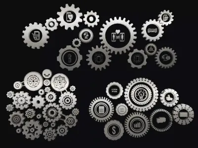 cogwheel Low-poly 3D model purchase