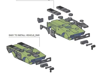 ARMORED VEHICLE MODEL 12 3D print model