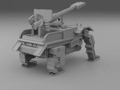Robo-Tank 3D model star wars tank 3D model