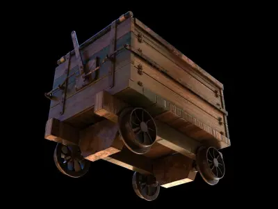 Mine Railway 3D model