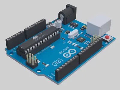 Microcontroller Board 3D model