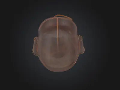 WW2 Leather Helmet 3D model