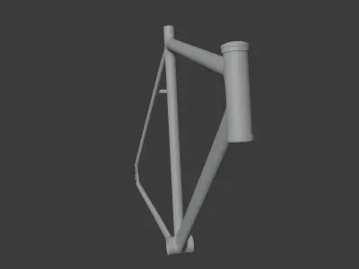 Bicycle Frame Free low-poly 3D model