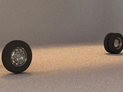 Wheels Chasis Bus or Coach Mercedez Benz 3D model
