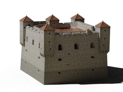 Nehaj Fortress Low-poly 3D model