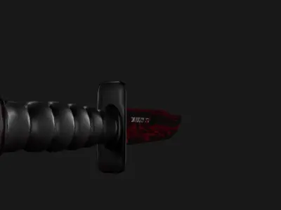 BloodyKnife apocalypse knife Free low-poly 3D model