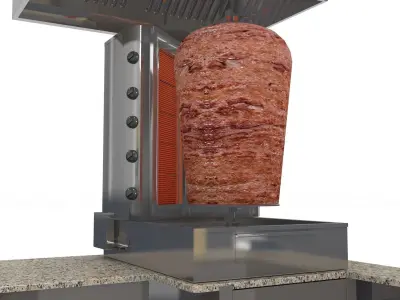 Doner Stand Cafe 3D model
