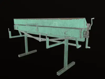 USSR Metalworking Machine - Soviet Machinery Low-poly 3D model Free low-poly 3D model