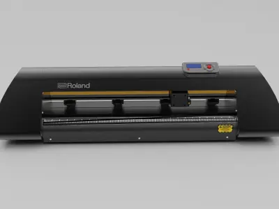Roland Advanced Cutting Plotter Free low-poly 3D model