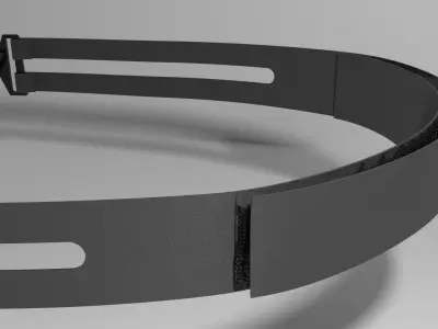 GOGGLES clear on table 3D model