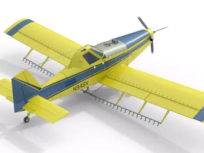 AT 502B Air Tractor Low-poly 3D model