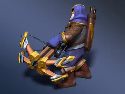 Ranger - Rigged Animated Low-poly 3D model