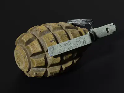 SF1 grenade Low-poly 3D model