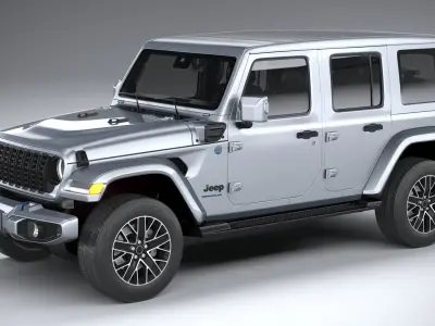 Jeep Wrangler 4xe 2024 3D model get