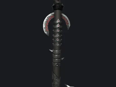 Drow Sorceress Staff Low-poly 3D model