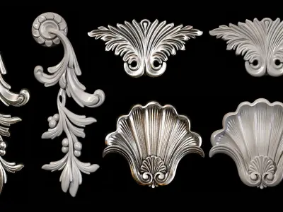 Collection of 40 classic carvings Part 2 3D model purchase