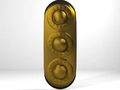 Personal Armor Shield - Medieval Battersea 3D model