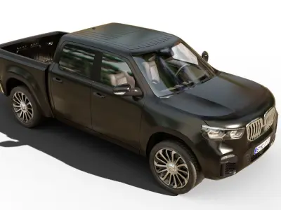 Generic Pickup v14 Low-poly 3D model