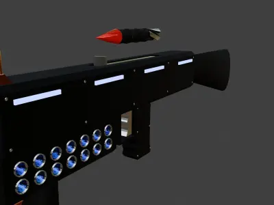Railgun 3D model purchase