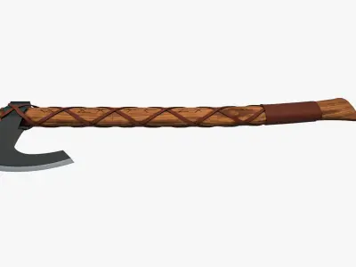 Viking Axe 3D model 10