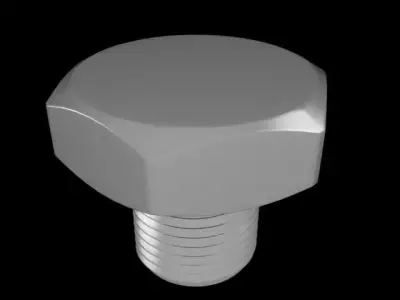 Detailed bolt Free 3D model