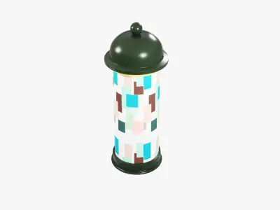 Advertising Column 3D model