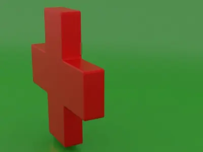 Medical Icon Low-poly 3D model