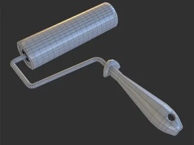 Paint Roller Brush 3D model purchase