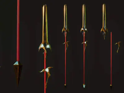 Stylized Long Blade Vol 1 Low-poly 3D model