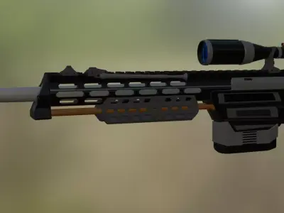 DSR 50         BLACK OPS 2 INSPIRED  Low-poly 3D model