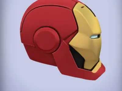 Iron Man Helmet Low-poly 3D model