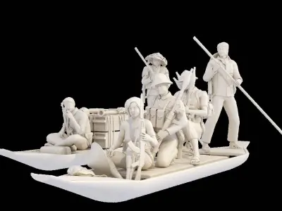 Vietcong on the River 1-35  3D print model