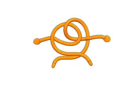 Snakes orange snake Free 3D print model