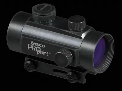 Collimator scope Tasco ProPoint 1x42 Low-poly 3D model