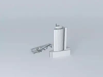Parus Office Tower 3D model