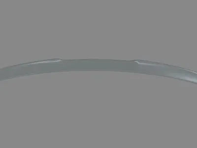 Car Spoiler 010 Low-poly 3D model