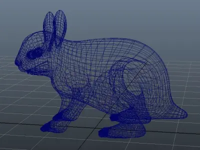 Rabbit Model bunny Low-poly 3D model