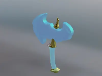 ICE AXE BLENDER Low-poly 3D model
