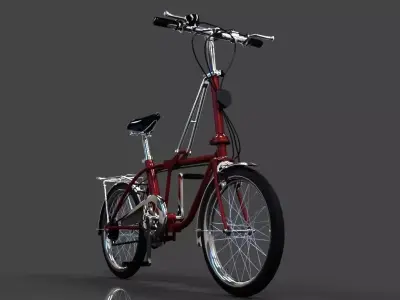 Folding bike Free 3D model