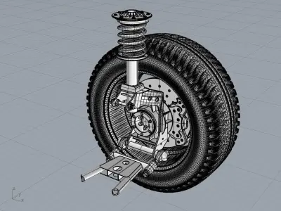 Wheels 3D model wheel 3D model