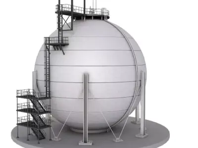 Refinery Module 3D model purchase