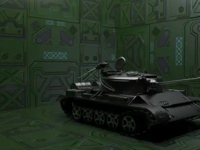 Tank T-55 3D model